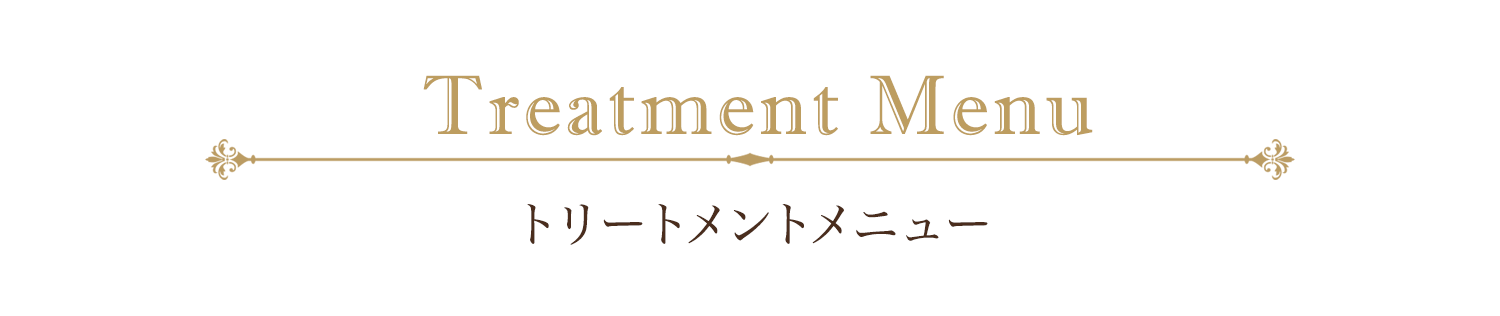トリートメントメニュー